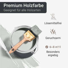 Holzlack Holzfarbe Holzschutzfarbe Möbellack Wetterschutzfarbe MATT W421 0,75-10L