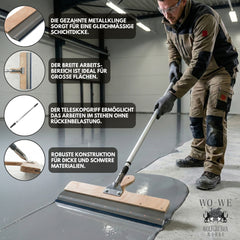 Großflächenrakel 560mm Stehrakel Zahnrakel Standrakel Flächenrakel Steckvorrichtung PL230