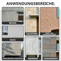 Imprégnation pour façades Hydrofuge - Protection des murs, pierres - Étanche et imperméable W870 1-10L