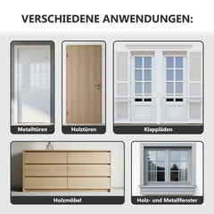 Türen und Fensterlack 3in1 Türenlack Holzfenster Farbe Metall W425 0,75-5L