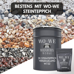 2K Steinteppich Versiegelung Bodenversiegelung Bodenbeschichtung Treppe W732 1,5-9KG