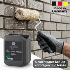 Imprégnation pour façades Hydrofuge - Protection des murs, pierres - Étanche et imperméable W870 1-10L