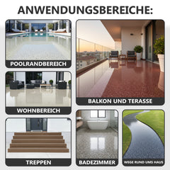 2K Steinteppich Versiegelung Bodenversiegelung Bodenbeschichtung Treppe W732 1,5-9KG
