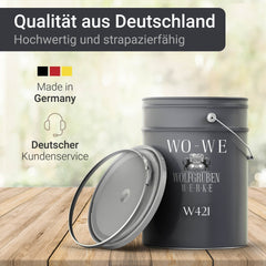 Holzlack Holzfarbe Holzschutzfarbe Möbellack Wetterschutzfarbe MATT W421 0,75-10L