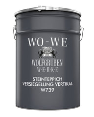 Steinteppich Versiegelung Vertikal Wand Treppenstufen Sockel Terrasse W739 1-9Kg