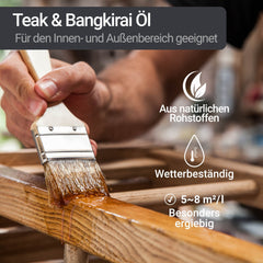 Teak, Bangkirai and Hardwood Protector Care Oil W205 1-10L