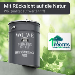 Heizkörperlack Heizungsfarbe Metallschutzlack Rostschutzlack W903 0,75-10L