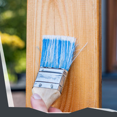 Rodillo de pintura Profi Malerset de 27 cm + 3 pinceles de 35/50/70 mm para pintura de pared y barniz, para uso interior y exterior.