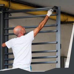 Rodillo de pintura Profi Malerset de 27 cm + 3 pinceles de 35/50/70 mm para pintura de pared y barniz, para uso interior y exterior.