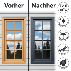 Türen und Fensterlack 3in1 Türenlack Holzfenster Farbe Metall W425 0,75-5L