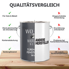 Türen und Fensterlack 3in1 Türenlack Holzfenster Farbe Metall W425 0,75-5L
