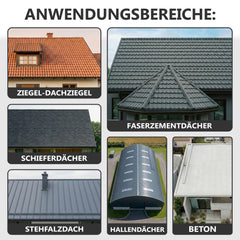 Dachfarbe SEIDENGLÄNZEND Sockelfarbe Dachbeschichtung Dachziegel W510 0,75-20L