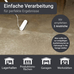 2K Epoxidharz Bodenversiegelung Bodenbeschichtung Klar/Farblos W734 1,5-9Kg