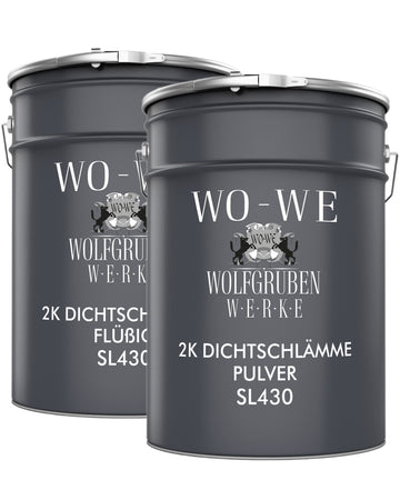 2K Dichtschlämme Schwimmbad Pool Außenbereich Betonbecken abdichten Bodenbeschichtung Grau SL430 5-20Kg
