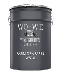 Fassadenfarbe Wandfarbe Wandanstrich Fassadenbeschichtung für Außen Weiß W516 1-20L