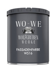 Fassadenfarbe Wandfarbe Wandanstrich Fassadenbeschichtung für Außen Weiß W516 1-20L