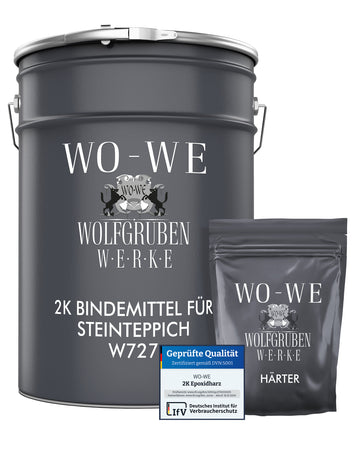 2K Bindemittel für Steinteppich Haftvermittler Natursteinteppich W727 1,5-6Kg