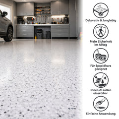 Decorative Epoxy Resin Color Chips Flakes for Garage Floor Coating 0.5-5Kg