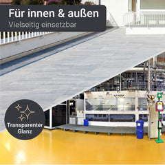 2K Epoxidharz Bodenversiegelung Bodenbeschichtung Klar/Farblos W734 1,5-9Kg